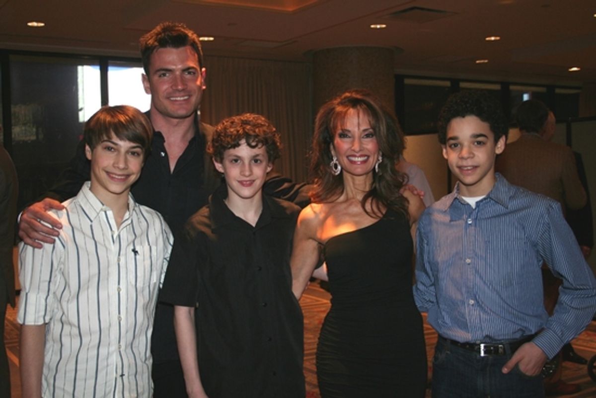 Kiril Kulish, Aiden Turner, Trent Kowalik, Susan Lucci and David Alvarez at 